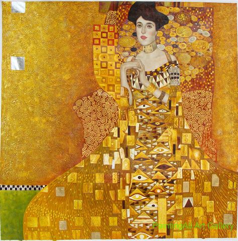 klimt woman in gold painting